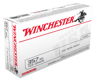 WIN USA 357SIG 125GR FMJ 50/500 - for sale