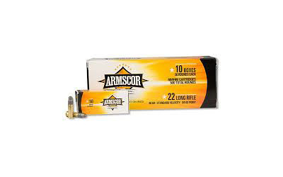 ARMSCOR 22LR 40GR LEAD SOLID POINT STAND-VEL 50RD 100BX/CS - for sale