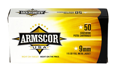 ARMSCOR 9MM 115GR FMJ 50/1000 - for sale