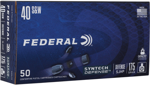 FED SYN DEF 40 S&W 175GR SJHP 50/500 - for sale