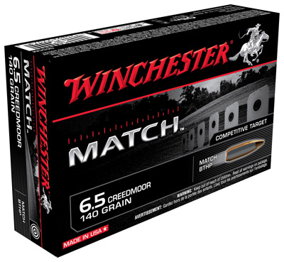 WINCHESTER MATCH 6.5 CM 140GR BTHP 20RD 10BX/CS - for sale