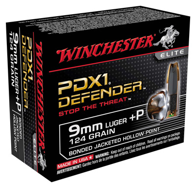 WIN DEFENDER 9MM+P 124GR JHP 20/200 - for sale