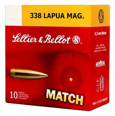 S&B 338LAPUA 250GR SIERRA HPBT 10/BX - for sale