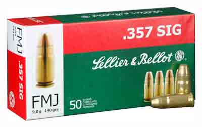 S&B 357 SIG 140GR FMJ 50RD 20BX/CS - for sale