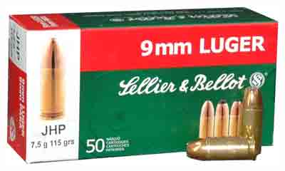 S&B 9MM 115GR JHP 50/1000 - for sale