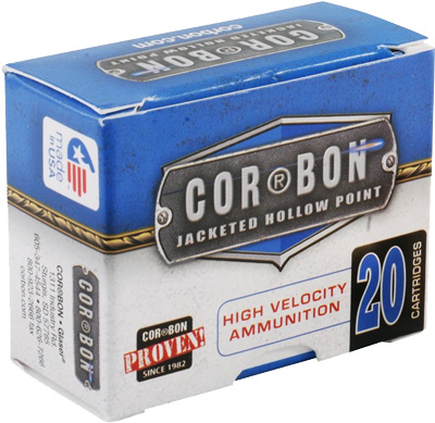 CORBON 9MM LUGER+P 125GR JHP 20RD 25BX/CS - for sale