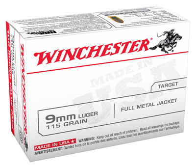 WIN USA 9MM 115GR FMJ 100/1000 - for sale