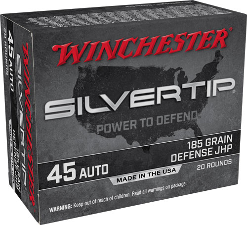 WIN SILVERTIP 45ACP 185GR HP 20/200 - for sale