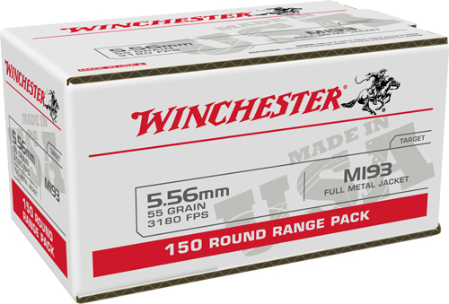 WINCHESTER USA 5.56X45 CASE LOT 55GR FMJ 600RD CASE - for sale