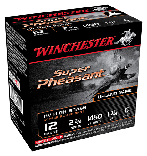 WINCHESTER SUPER PHEASANT 12GA 1-3/8OZ #6 1450FPS 25RD 10BX/C - for sale