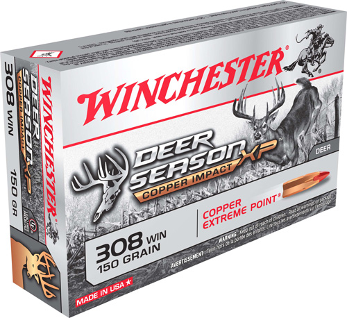 WINCHESTER DEER XP 308WIN 150GR CPPR IMPACT 20RD 10BX/CS - for sale