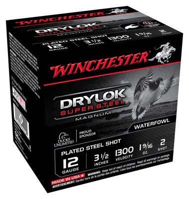 WINCHESTER DRYLOK 12GA 1300FP 3.5" 1-9/16OZ #2 25RD 10BX/CS - for sale