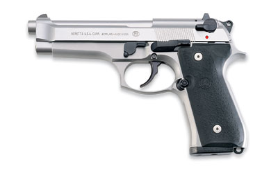 BERETTA 92FS 9MM 4.9" FS 3-DOT 10-SHOT INOX BLK RUBBER ITALY - for sale