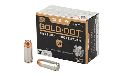 SPEER GOLD DOT 40 SW 165GR GDHP 20RD 10BX/CS - for sale