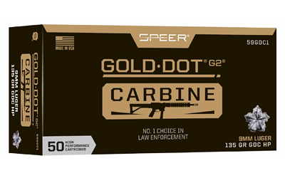 SPEER GOLD DOT 9MM 135GR HP 50/1000 - for sale