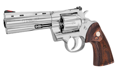 COLT PYTHON .357MAG 4.25" SS ADJ SIGHT WALNUT - for sale