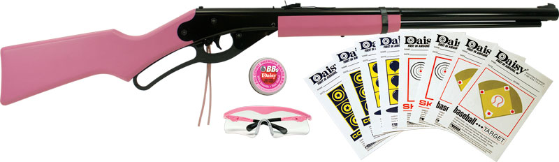 DAISY 1999 PINK LEVER ACTION CARBINE BB SHOOTING FUN KIT - for sale