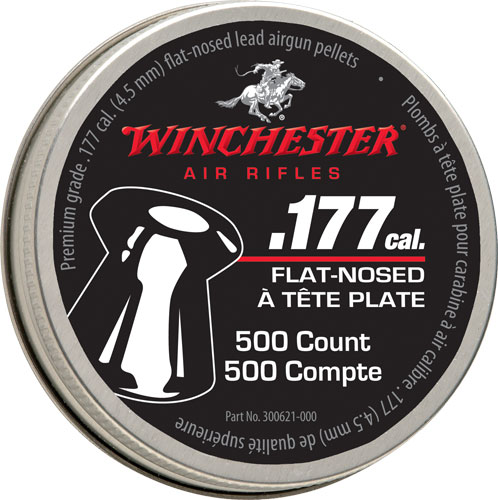 WINCHESTER 177 FLAT PELLETS 500 COUNT TIN 6 PACK CASE - for sale
