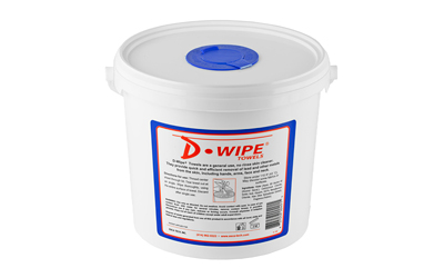 D-WIPE TOWELS 6-70 CT CANISTERS - for sale