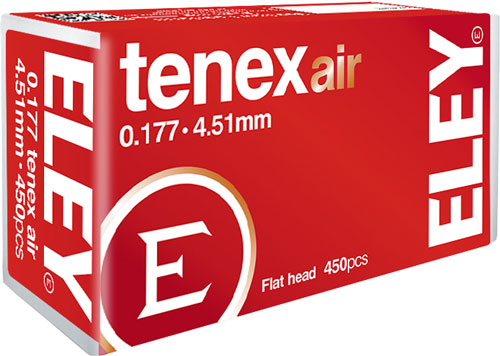 ELEY TENEX AIR PELLETS 177 4.51MM 8.2 GRAINS 450-PACK - for sale