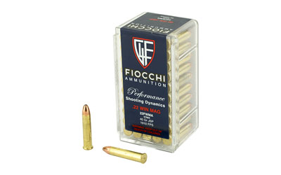 FIOCCHI 22WMR 40GR JSP 1910FPS 50RD 40BX/CS - for sale