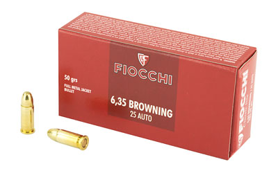 FIOCCHI 25ACP 50GR FMJ 50/1000 - for sale