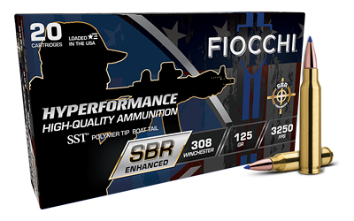 FIOCCHI HYPR SBR 308WIN 125GR 20/200 - for sale