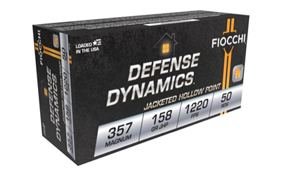 FIOCCHI 357 MAG 158GR JHP 50RD 20BX/CS - for sale