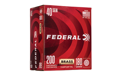 FED CHAMP 40S&W 180GR FMJ 200/1000 - for sale