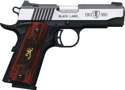 BROWNING 1911-380 BLACK LABEL MEDALLION PRO 3.62" NT ST WOOD - for sale