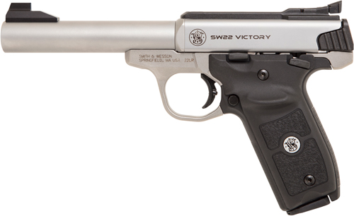 S&W VICTORY 22LR 5.5" 10RD STS TG MA - for sale