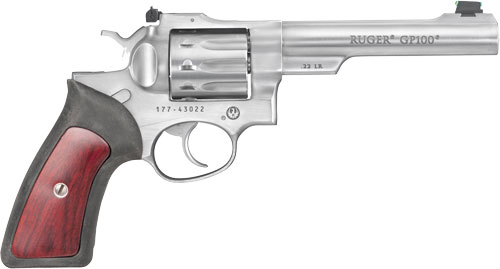 RUGER GP100 22LR 5.5" STS AFO - for sale