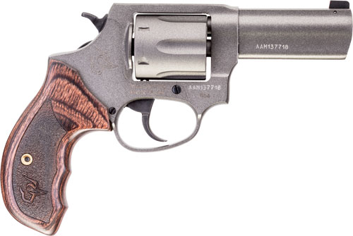 TAURUS 856 38SPL 3" NGT SGT TUNGSTEN CERAKOTE WOOD GRIP - for sale