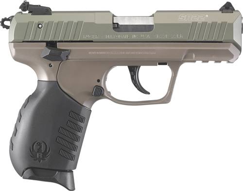 RUGER SR22PB .22LR 3.5" AS JUNGLE GREEN SLD ELITE EARTH F - for sale