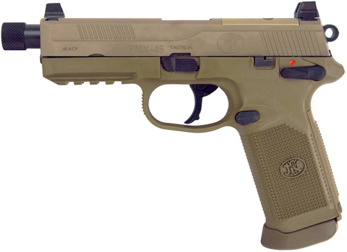 FN FNX-45 TACTICAL DA/SA MS 45ACP FDE 2-10RD NIGHT SIGHTS - for sale