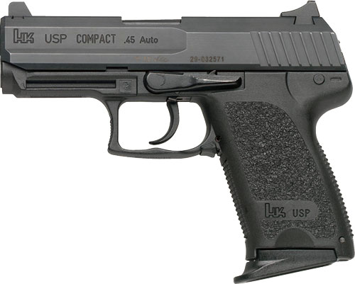 HK USP45 COMPACT V7 DAO 45ACP 3.94" BBL 2-8RD BLACK - for sale