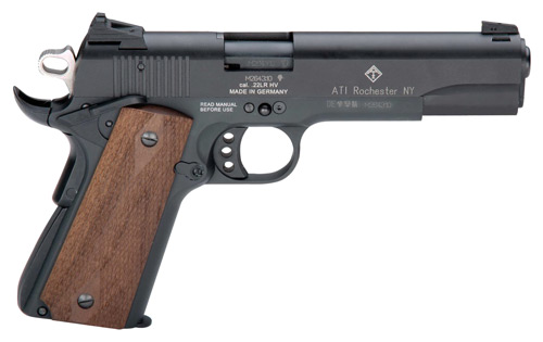 GERMAN SPORT 1911 22LR 5" BLACK/FAUX WOOD GRIPS 10RD - for sale