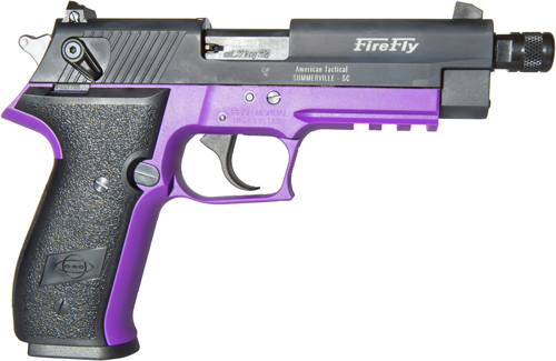 GERMAN SPORT FIREFLY .22LR 4" FS 10RD THREADED PURPLE - for sale