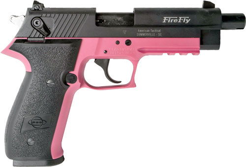 GERMAN SPORT FIREFLY .22LR 4" FS 10RD THREADED PINK - for sale