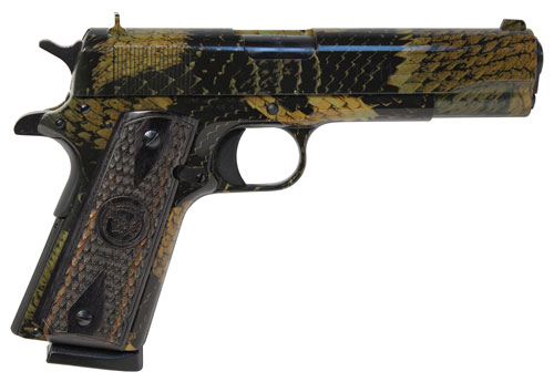 IVER JOHNSON 1911A1 BOA 45ACP 5" FS 8RD SNAKESKIN - for sale