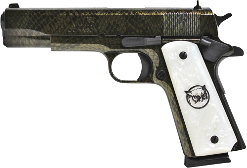 IVER JOHNSON 1911A1 MOCCASIN .45ACP 5" FS 8RD SNAKESKIN - for sale
