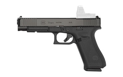 GLOCK 34 MOS 9MM GEN5 ADJ SIGHT 10RD W/ FRONT SERRATION< - for sale