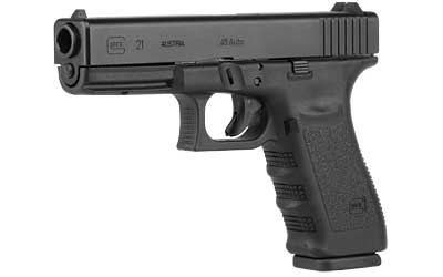 GLOCK 21 SHORT FRAME 45ACP FS 10-SHOT BLACK W/GLOCK RAIL< - for sale