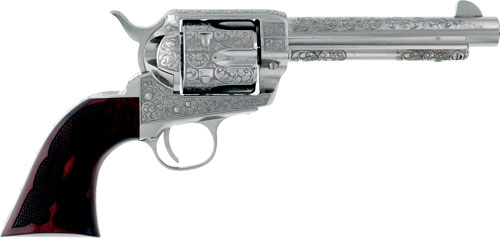 CIMARRON BUFFALO BILL CODY .45LC 5.5" ENGRAVED NICKEL - for sale