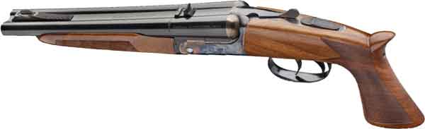 PEDERSOLI HOWDAH 45LC/410 10.25" 3" BLUED/WALNUT DBL TRG - for sale