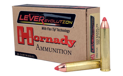 HORNADY LEVEREVOLUTION 265GR 444 MARLIN FTX 20RD 10BX/CS - for sale