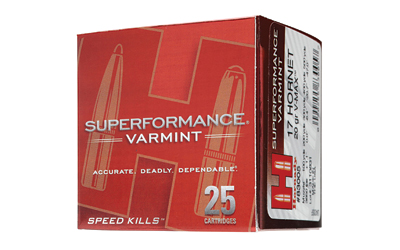 HORNADY SPF VARMINT 17 HORNET 20GR V-MAX 25RD 10BX/CS - for sale
