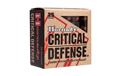 HORNADY CRITICAL DEFENSE 115GR 9MM LUGER FTX 25RD 10BX/CS - for sale