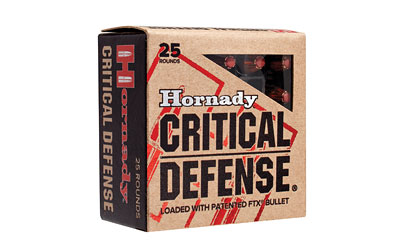 HORNADY CRITICAL DEFENSE  .357 MAGNUM 125GR FTX 25RD 10BX/CS - for sale