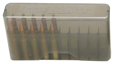 MTM AMMO BOX MEDIUM RIFLE 20 ROUNDS SLIP TOP STYLE SMK GREY - for sale